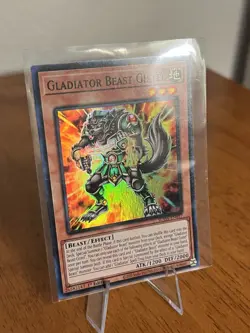 YuGiOh Gladiator Beast Gistel SUDA-EN017 Super Rare 1st Edition - Image 3
