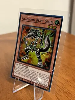 YuGiOh Gladiator Beast Gistel SUDA-EN017 Super Rare 1st Edition - Image 4