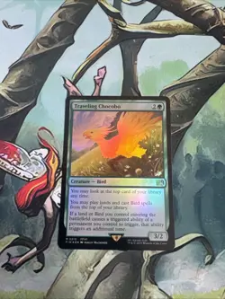 MTG: Traveling Chocobo (0210) Final Fantasy PR0XY Borderless Foil NM/M - Image 1