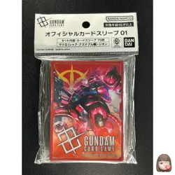 Char's Zaku Zeon Gundam Card Game Official Japanese 70 Sleeves GA1 - Image 1