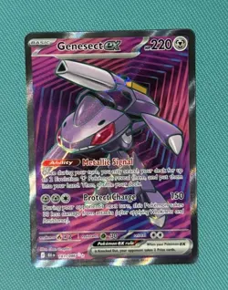 Genesect ex 161/086 Black Bolt Full Art Ultra Rare Pokemon Card Near Mint - Image 1