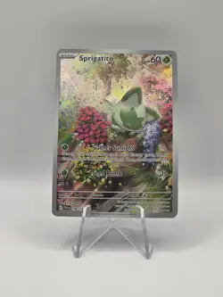 Pokemon TCG Paldea Evolved Sprigatito Card 196/193 Illustration Rare NM/Mint - Image 1