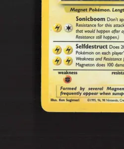Magneton 11/62 WOTC Fossil Set Unlimited Holo Rare Pokemon Card MP - Image 5
