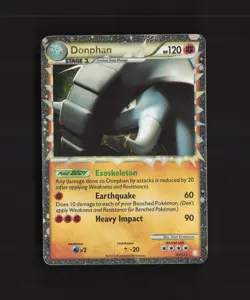 Donphan 107/123 HeartGold SoulSilver Ultra Rare Holo Pokemon Card MP - Image 1