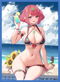 Xenoblade2 Pyra Doujin Card Sleeve Protector - Image 1