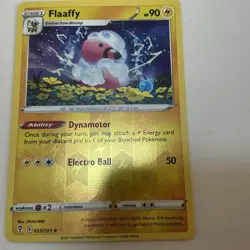 Flaaffy 055/203 SWSH Evolving Skies Reverse Holo Uncommon Pokemon TCG Card NM - Image 1