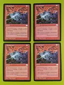 Thunderbolt x4 Weatherlight 4x Playset Magic the Gathering MTG - Image 1