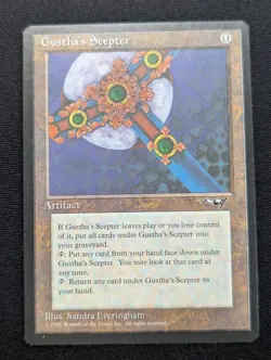 Gustha's Scepter - Alliances - NM - MTG - Magic the Gathering - Artifact - Image 1