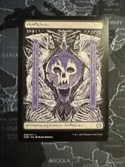 MTG Swamp 269 Phyrexian NM Phyrexia All Will Be One - Image 1