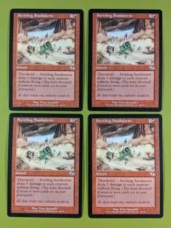 Swirling Sandstorm x4 Judgment 4x Playset Magic the Gathering MTG - Image 1