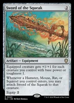 Sword of the Squeak BLC 40 Rare MTG - Image 1