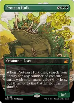 MTG English Protean Hulk (Anime Borderless) NM Foil Ravnica Remastered - Image 1