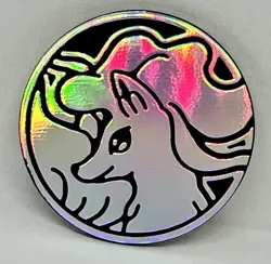 Alolan Ninetales Rainbow Holo Silver & Black Pokemon TCG Coins (LOT OF 5 COINS) - Image 2