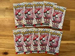 * 10 * TEN Pokemon 151 Booster Packs NEW / SEALED Scarlet And Violet English - Image 1
