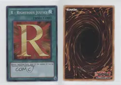 R - Righteous Justice Unlimited YuGiOh a Yellow MegaPack #RYMP-EN025 0j6 - Image 3