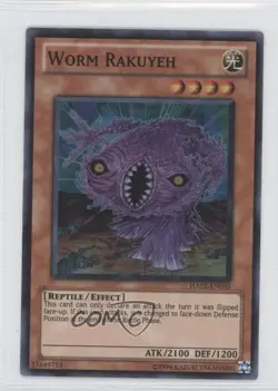 Worm Rakuyeh Unlimited YuGiOh Hidden Arsenal 2 #HA02-EN055 2010 ic4 - Image 1