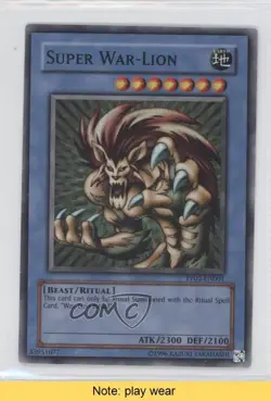 Super War-Lion YuGiOh Premium Pack 2 #PP02-EN001 2008 READ 0w8 - Image 1