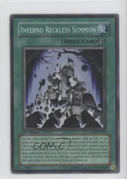 Inferno Reckless Summon 1st Ed. YuGiOh Chazz Princeton Duelist Pack 2006 0f8 - Image 1