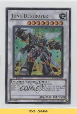 Junk Destroyer 1st Ed. YuGiOh 5D's Duelist Toolbox Starter Deck #5DS3-EN039 5e6 - Image 1