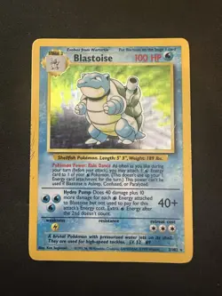 Blastoise Holo 2/102 Base Set 1999 WOTC Vintage Pokemon Card MP - Image 1