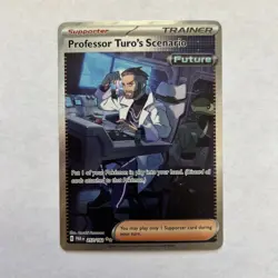 Professor Turo's Scenario 257/182 Sv04: Paradox Rift SIR Pokemon TCG Card NM - Image 1