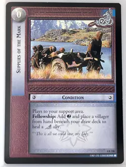 LORD OF THE RINGS TCG TWO TOWERS RARE CARD 4R290 SUPPLIES OF THE MARK ex - Image 1