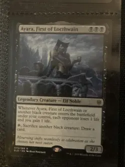 Ayara, First of Locthwain Throne of Eldraine Regular Card, Magic the Gathering - Image 1