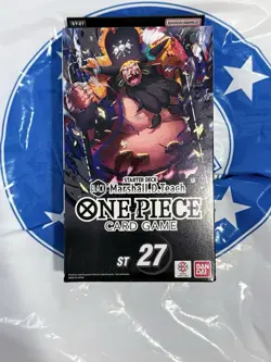 One Piece Card Game Starter Deck ST-27 Blackbeard Marshall D. Teach SEALED - Image 1