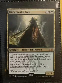 Underrealm Lich Guilds of Ravnica Regular Card MTG Magic the Gathering - Image 1