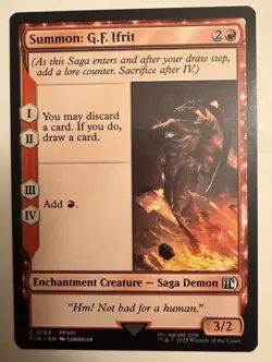 Summon: G.F. Ifrit Final Fantasy MTG - NM - Image 1