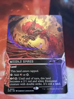 x1 Needle Spires (0030) - Borderless R MTG Edge of Eternities: Stellar Sights M/ - Image 1