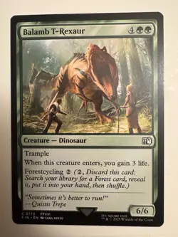 Balamb T-Rexaur Final Fantasy MTG - NM - Image 1