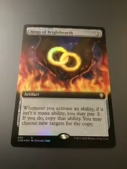 MTG Commander Legends #698 Rings of Brighthearth Extended Art Foil NM - Image 1