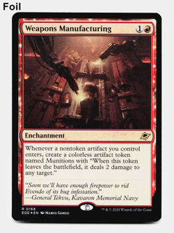 Weapons Manufacturing - FOIL - [Edge of Eternities] MTG *Ships Now* 🔥 - Image 1