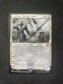 MTG Magic The Gathering Dakkon, Shadow Slayer Showcase Planeswalker Commander - Image 1
