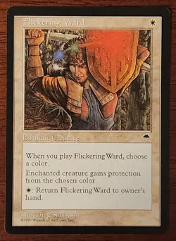 Flickering Ward MtG Tempest LP Magic The Gathering - Image 1