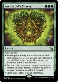 MTG Archdruid's Charm - Foil - Promo Pack, Promo Pack, Lightly Played, English - Image 1