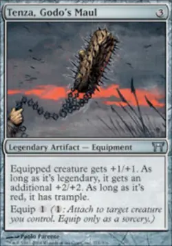 MTG Tenza, Godo's Maul - Foil, Champions of Kamigawa, Moderately Played, English - Image 1