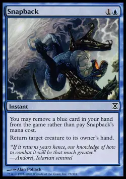 MTG Snapback - Foil, Time Spiral, Moderately Played, English - Image 1