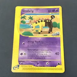 2003 GIRAFARIG 58/144 -SKYRIDGE (e- Reader) POKEMON Regular Card - NM/M - Image 2