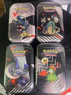 Pokemon Black Bolt & White Flare Unova Mini Tin Sealed (4 Tins) - Image 1