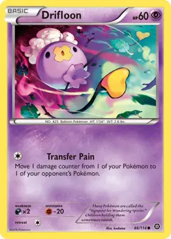 Drifloon 46/114 Common - Pokemon XY Steam Siege Card - Image 1