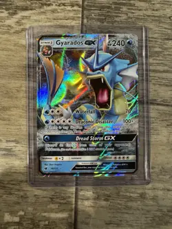 Pokemon TCG Gyarados GX 18/111 Full Art Crimson Invasion Near Mint - Image 1