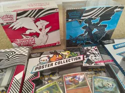 Pokemon BLACK BOLT ETB & WHITE FLARE ETB, BINDER, POSTER 5 Item LOT BUNDLE 196214113664 - Image 2