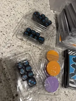 Big Lot Of Pokemon Accessories- White Flare- Black Holt- Sleeves- Dice- Energy. - Image 2