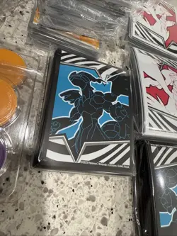 Big Lot Of Pokemon Accessories- White Flare- Black Holt- Sleeves- Dice- Energy. - Image 3