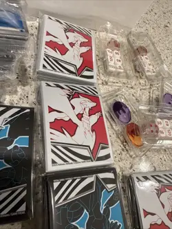 Big Lot Of Pokemon Accessories- White Flare- Black Holt- Sleeves- Dice- Energy. - Image 5
