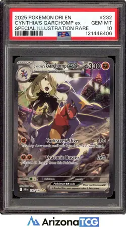 Pokemon 2025 Cynthias Garchomp ex 232/182 SIR Destined Rivals GEM MINT PSA 10 - Image 1