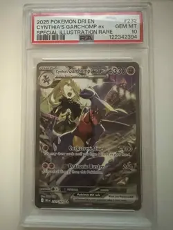 Pokemon 2025 Cynthias Garchomp ex 232/182 SIR Destined Rivals GEM MINT PSA 10 - Image 1