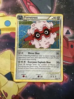 Pokemon TCG. Forretress 3/90. HGSS. Undaunted. Holo Rare. Ungraded. LP. - Image 1